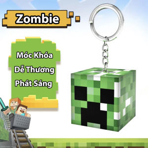 Móc Khóa Minecraft Phát Sáng Khối Block Lucky | TNT | Đuốc Có Đèn LED Đồ Chơi Móc Khóa Cho Bé
