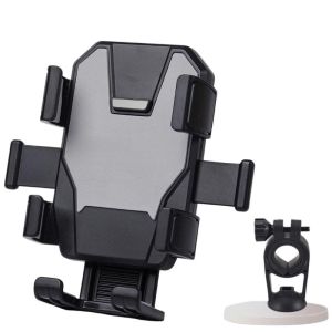 Motorcycle Phone Mount One Second Release Electric Scooter Shockproof Anti Slip Navigation Stand Motosikal