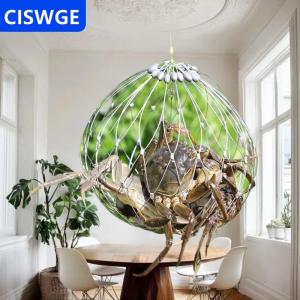 [COD] CISWGE Fishing Net Cage Automatic Open Closing Wire Fish Crab Trap Net Steel Wire For Saltwater Seawater Outdoor Fishing Accessories