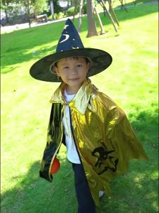 Halloween childrens cape and hat set Wizard Cloak Party Costume Halloween Costume Props