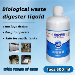 ✨Dissolves quickly within 3 seconds✨septic tank treatment 300ml Breaks down waste eliminates odors unclogs drains safe and odor-free biodegradable septic tank odor remover