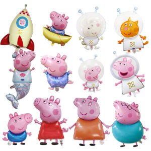 ToyStory 1PC New Peppa Pig George Theme Party Decoration Foil Balloon childrens Party Holiday Room Decoration Party Supplies Toy For Kids Birthday Gift