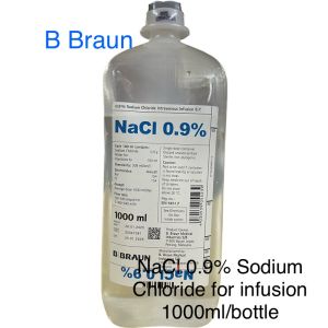 Authentic B Braun 0.9% Sodium Chloride Infusion (Normal Saline) Official Seller 1000ml/bottle
