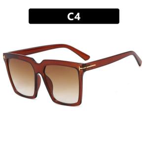 JN IMPRESSION Kính râm khung lớn hình chữ T mới của phụ nữ Châu Âu và xu hướng Mỹ Kính râm chống tia cực tím cá tính