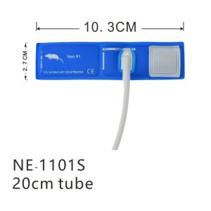 5 Size of Veterinary Blue Tpu Cuffs Single Tube Blood Pressure Cuff Nibp Cuff Good Reusability Cuffs for Veterinary Monitor