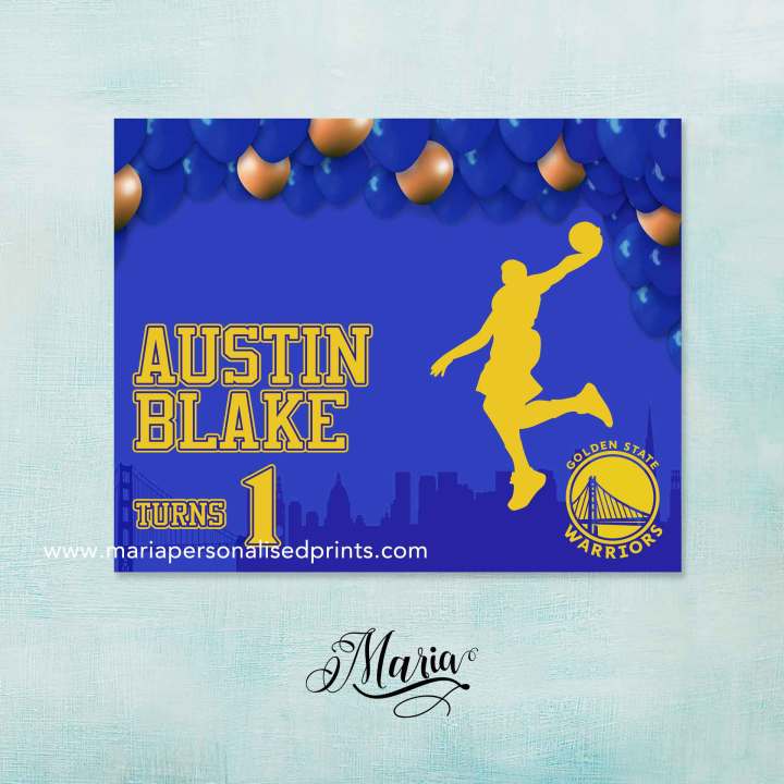 Golden State Birthday banner Backdrop | Lazada PH