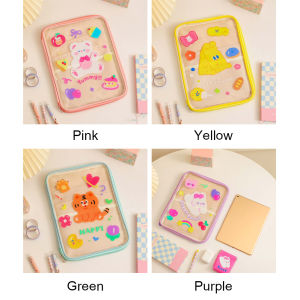 เคสแท็บเล็ต PVC ใสพิมพ์ลายการ์ตูนกระเป๋าใส่แล็ปท็อปสำหรับ iPad กระเป๋าเก็บของ
