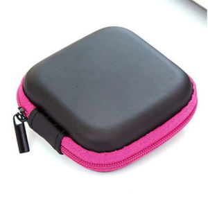 Bayar Di Tempat - Pouch Penyimpanan Headset / Earphone Pouch Serbaguna / Dompet Headset & Koin Petak