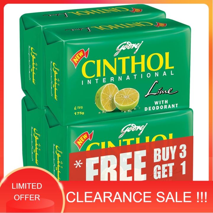 1 PACK Cinthol Soap 175g x 4pcs 125g x 6pcs Made in India