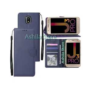 Samsung Galaxy J3 Pro Case Wallet Casing Dompet  Flip Cover Leather Premium Sarung Buku HP