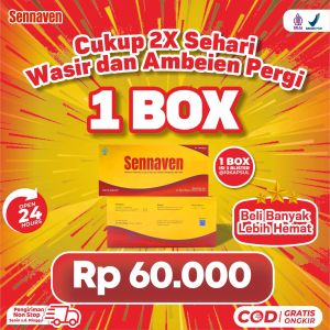 Sennaven 3 Blister Melancarkan BAB Sembelit Sakit Perut Atasi Gejala Wasir & Ambeien