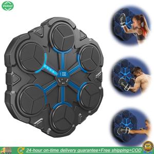 [Vodool Park City][Vodool Park City] Music Boxing Equipment Wall Mounted BT Smart Boxing Training Machine for Adults Kids Boys Girls 8 9 10 11 12 Years Old