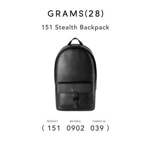 Grams(28) 151 Stealth Backpack - Pebbled Black