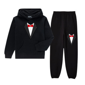 Baju Setelan Remeja Perempuan Usia 10-18 Tahun Setelan Sweater Dan Celana Jogger Tuxedo