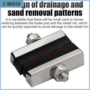【E-WOITD】 Bike Brake Blocks Rubber Cycling Part Tools MTB Mountain Road Bicycle Lightweight V-brake Shoes Pads Bicycle Accessories