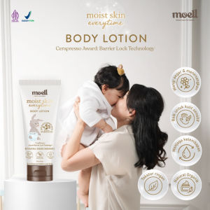 Moell Body Wash | Body Lotion | Hair Lotion Nutrisi Rambut Anak Bayi | Shampoo SLS Free | Balm Kulit Sensitif Anti Ruam Natural Organic