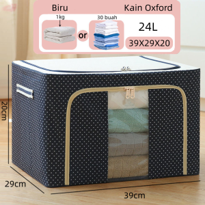 66L/100L/150L Multifungsi storage box organizer serbaguna kotak penyimpanan besar box penyimpanan serbaguna tempat penyimpanan baju ，untuk mainan pakaian dan makanan ringan