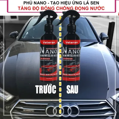 Chai xịt nano dẻo dung tích 500ml vệ sinh phủ bóng chống bám nước cho ô tô