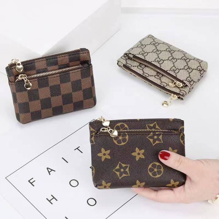 Fashion Zipper Short Coin Purse Ladies Wallet Key Case Coin Purse Card ...