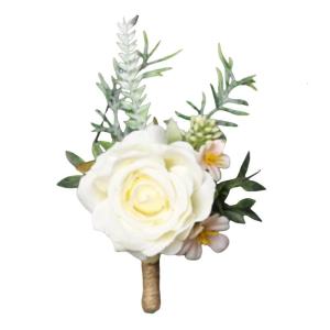 Handmade Corsage Artificial Floral Boutonnieres for Bridesmaids and Groomsmen Wedding Prom Party Decorations