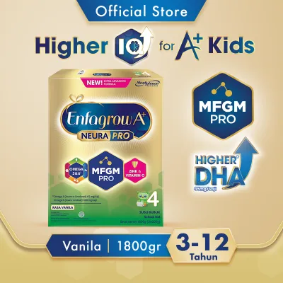 Enfagrow A+ 4 Susu Formula Anak Usia 3-12 Tahun Rasa Vanila 1800gr