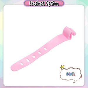 [Little B House] Wire Tie 5 Holes Winder Organizer Silicone Charging Cable Cord Organizer 数据线收纳 Pengikat Kabel - SO23