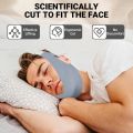 【UMUM】Anti Snore Chin Strap for CPAP Users, Snore Stopper with Adjustable Velcro, Chin Strap for Sleeping Comfortable Stop Snoring Solution, Anti Snoring Devices Breathable and Reusable. 