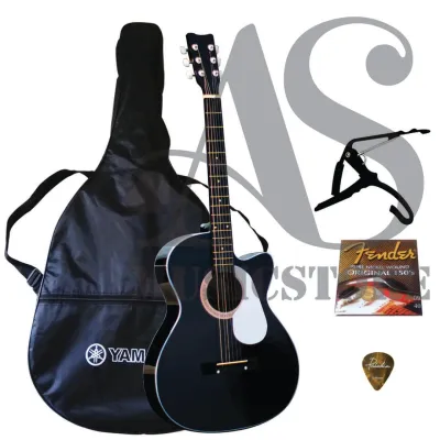 Gitar Akustik Yamaha G225 Hitam Paket Lengkap Murah