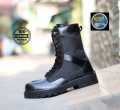 Sepatu PDL TNI Polri Tentara Polisi Safety Pria Boots Tinggi Ujung Besi. 