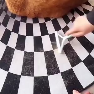 2 In 1สัตว์เลี้ยงขนผ้าสำลีลูกกลิ้ง Remover กรูมมิ่งผมแบบพกพาสัตว์เลี้ยง S Tripper/ สำหรับเสื้อพรมปุย