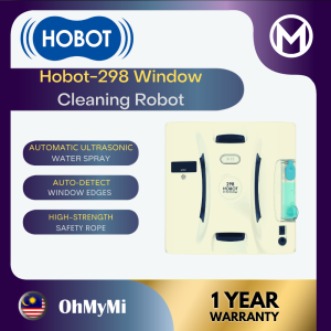 Hobot 298/388 Window-Cleaning Robot - UPS power system controlled with a remote control or by Smartphone  (Malaysia Plug)