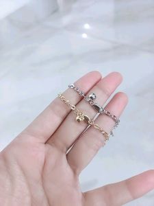 gelang perak asli silver 925 lapis emas/gelang tangan anak rantai nori ukir+1bel+4 mainan mp1/asli silver/fashion wanita