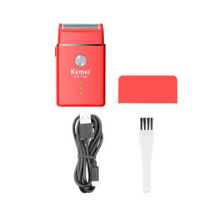 Kemei KM-T106 Portable Mini USB Fast Charging Shaver Reciprocating Single-Net Electric Shaver Professional Mens Beard Trimmer