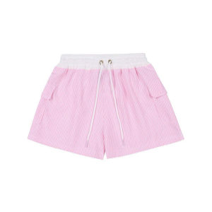 Quần short nữ SAM CLO chất kate mềm form dáng rộng kiểu KẺ SỌC có túi bên hông
