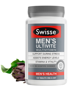 Swisse Men Ultivite Multi-Vitamin l 60 / 120 tablets | Vegan Mens Multivitamin 60 tablets [BeautyHealth.sg]