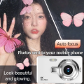 Ccd Sensor Camera Lightweight and Portable Digital Camera Student Vintage Style Large Lens. 