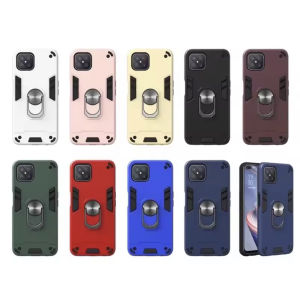 King Armor Shockproof Case with Ring Stand Holder Huawei Y6 pro Y9 prime 2018 2019 Nova 5t 7i 9 10 SE 11i P50 Honor 200 400 X5 X5B Plus X6 X7A X7B X7C X8A X8B X9A X9B X9C