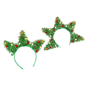 Shinning Bling tinsel Cây giáng sinh bờm tóc lễ hội headband cho thanh thiếu niên người lớn bên biểu diễn tóc Nguồn cung cấp