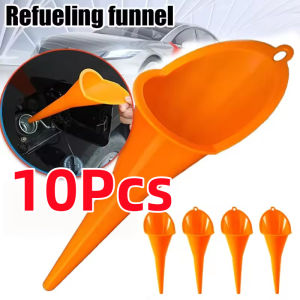 【10Pcs】29CM Long Stem Anti-Splash Funnel Car Motorcycle Gasoline Engine Oil Refuelling Funnels