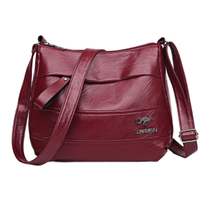 Large Capacity Soft Leather Satchel Square Bag Shoulder Crossbody Womens Bags Mom Crossbody Bag