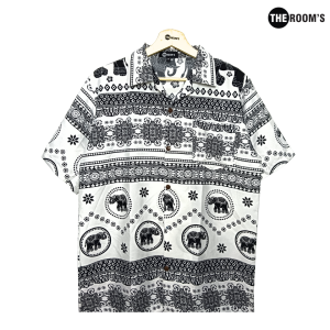 THE ROOMS - เดอะรูม เสื้อช้าง ผลิตในไทย 100% เสื้อฮาวาย โคตรนุ่ม แขนสั้น ไม่ต้องรีด เสื้อยับยาก ผ้าดีมาก ช้างคะนองศึก