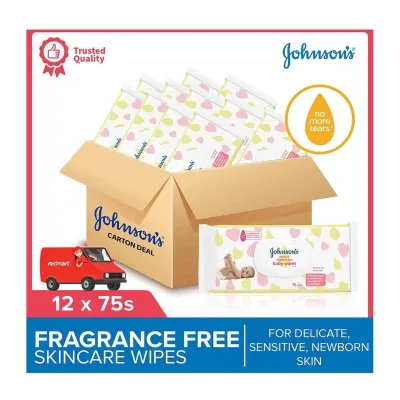Johnsons Baby Skincare Baby Wipes Ultra Sensitive - Case (New Packaging)