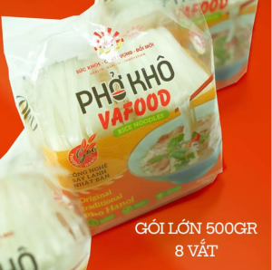 Phở khô sấy lạnh giòn dai VAFOOD 10 gói 500gr hoặc gọi mì gạo miến gạo.