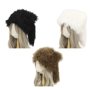 Plush Fabric Winter Hat For Men Women Comfortable Thermals Insulation Foldable Beanies Outdoor Activities