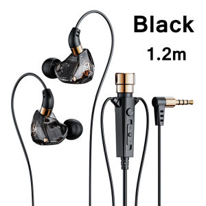 ♥ SFREE Shipping+Readystock ♥KT-02 Sport Earbud Earphone 3.5MM Jack Wired Headphone Noise Cancelling Headsets With Microphone For Live Singing Recording