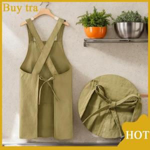 [Buytra] Nấu ăn nhà bếp Tạp dề thoáng khí chịu mài mòn dành cho người lớn eo Tạp Dề Chống bẩn mềm Nhà hàng làm việc quần áo nhà