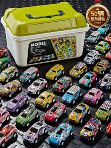 【Ready Stock】52pcs Mini pull-back alloy sports car model toy boy racing car model fun toy simulation childrens gift inertia