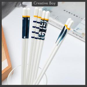 [Creative] Japanese Style Chopsticks Bone Porcelain Long Chopsticks Sushi Chopstick Tableware Gifts