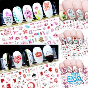 [HCM]Decal Dán Móng Tay 3D Nail Sticker Tráng Trí Hoạ Tiết Chủ Đề Tình Yêu 520 Sweet Love F704