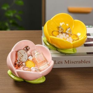 GAOSU Thủ công Khay đựng hoa tulip Trang trí Đa năng Đĩa nữ trang hình hoa Dễ thương Mịn Đồ trang trí lối vào Nhẫn